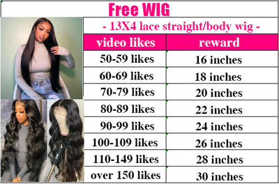 Rewards List——Choose your Free Wig