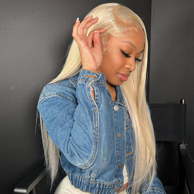 613 Blonde Straight 180 Density 13*6 Lace Frontal