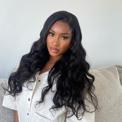 Full Lace Wig Long Body Wave Human Hair Wig