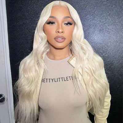 12A Grade 613 Blonde Color Wig Body Wave Human Hair 13x6 Lace Front Wig