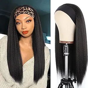 Silky Straight Headband Hair 10A Virgin Human Hair Wigs