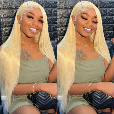 613 Blonde Straight 180 Density 13*6 Lace Frontal