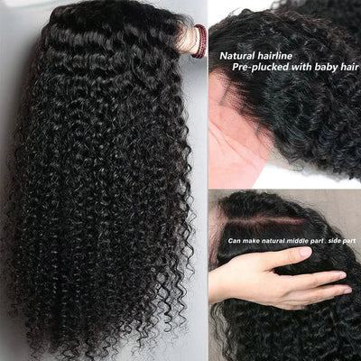 13x4 Lace Front 180% Density Deep Wave Wig