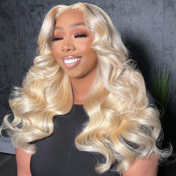 613 Honey Blonde Hair 13x4 Lace Front Wigs Body Wave