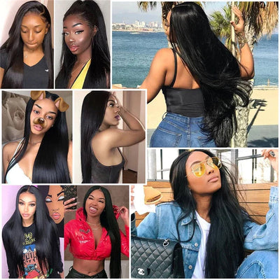 Silky Straight Easy Wear Go Glueless Wigs Pre Cut 5x5 HD Lace Closure Wigs Beginner Friendly