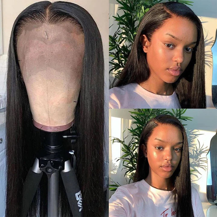 Silky Straight Easy Wear Go Glueless Wigs Pre Cut 5x5 HD Lace Closure Wigs Beginner Friendly