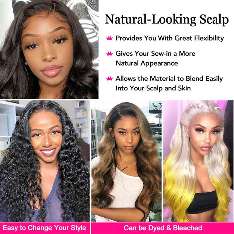 Body Wave 360 Lace Front Wigs For Women 12A Body Wave Virgin Hair