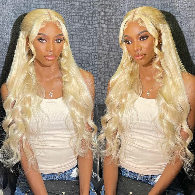 613 Honey Blonde Hair 13x4 Lace Front Wigs Body Wave