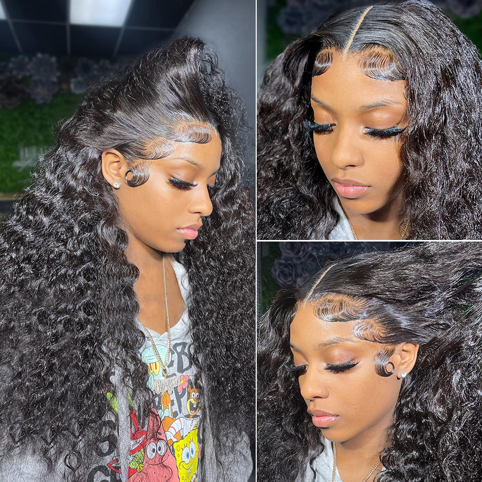 13x4 Curly  Lace Frontal Wigs