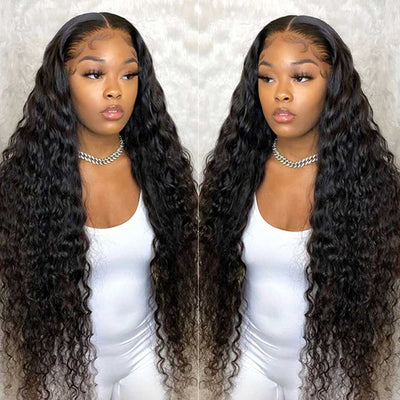 13x4 Lace Front 180% Density Deep Wave Wig