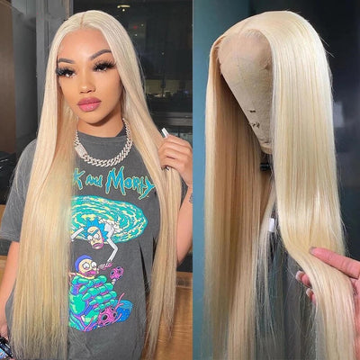 613 Honey Blonde 13x4 Straight Lace Front Wigs