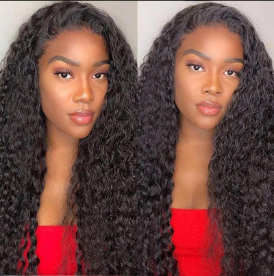 Water Wave  4x4 Lace Closure Wig With Undetectable Realistic Hairline