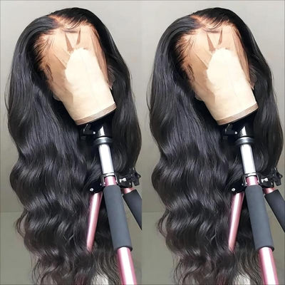 Super Natural Body Wave 13x6 HD Full Frontal Wigs Human Hair 180% Density