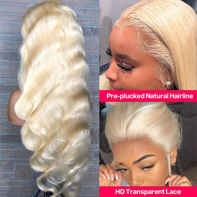 613 Honey Blonde Hair 13x4 Lace Front Wigs Body Wave