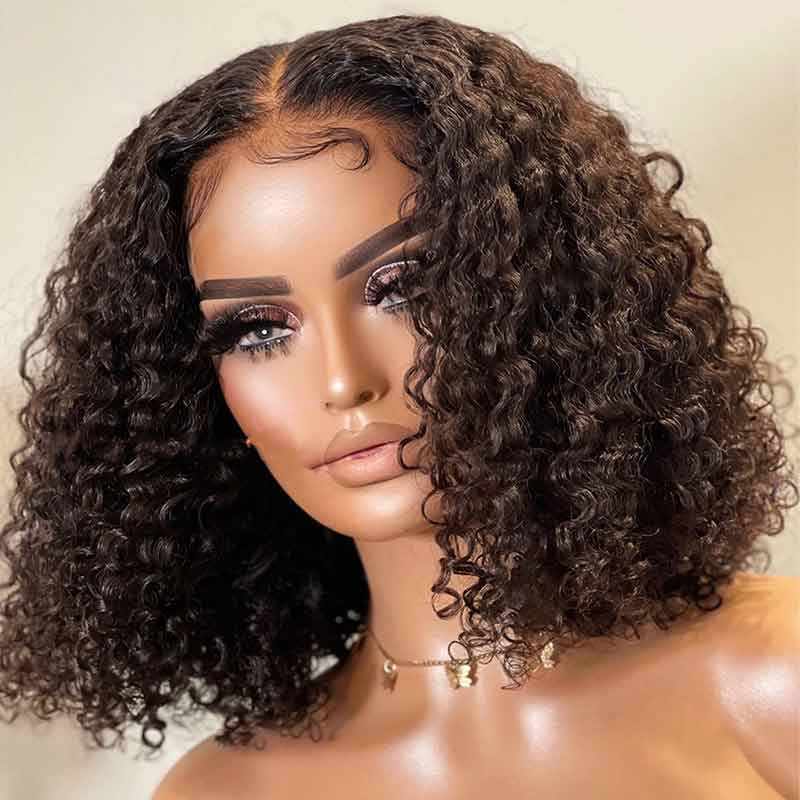 12A Grade Short Bob Wig 13X4 Deep Human Hair Wigs Remy Hair Lace Frontal Wig