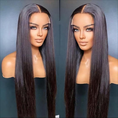 Glueless 5x5 HD Lace Closure Wigs Straight Hair 220% Density