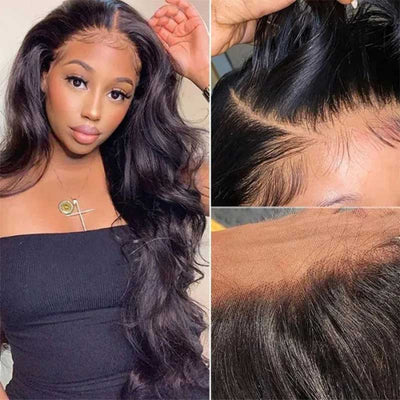 13*6 Lace Front Wig Brazilian Body Human Hair Lace Wigs 180% Density