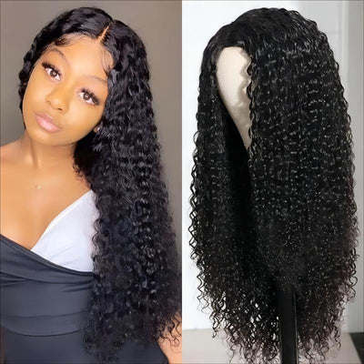 Undetectable Invisible Glueless Lace Real HD Lace Wig Curly Hair 220% Density