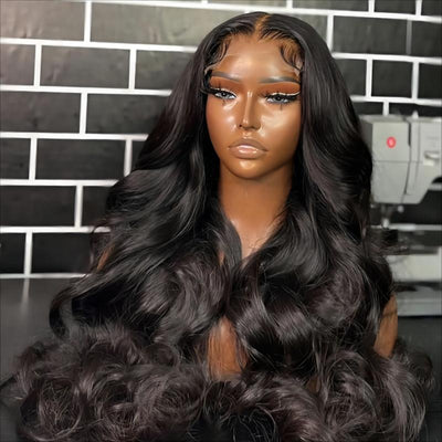 Super Natural Body Wave 13x6 HD Full Frontal Wigs Human Hair 180% Density