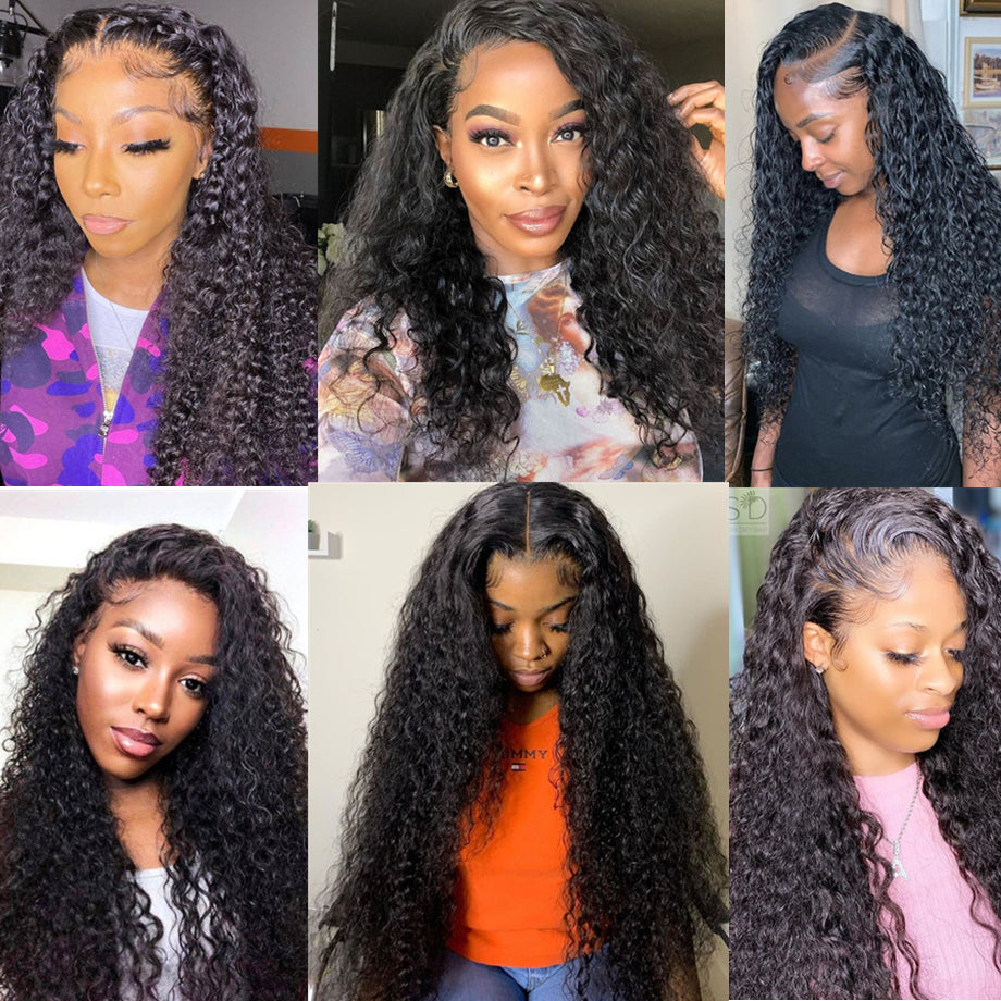 13x4 Curly  Lace Frontal Wigs