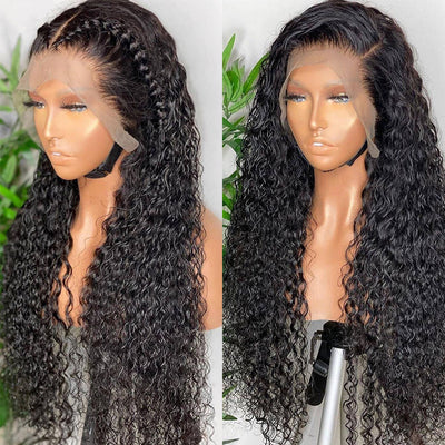 Water Wave  4x4 Lace Closure Wig With Undetectable Realistic Hairline