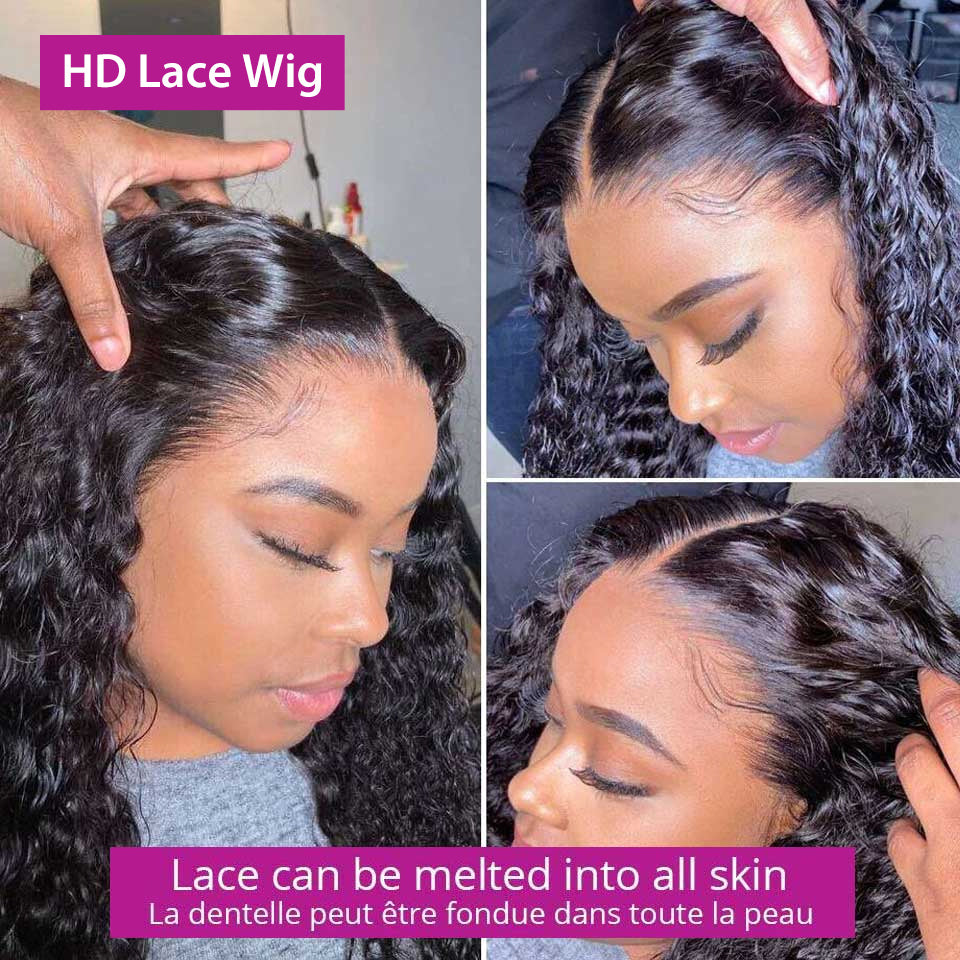 Water Wave 13x4 Lace Frontal Wig Human Hair Wigs