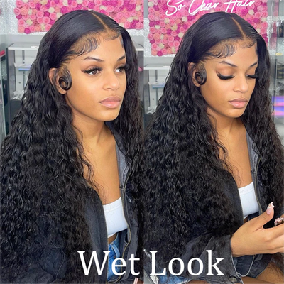 360 Water Wave Lace Front Wig Brazilian Wigs For Women